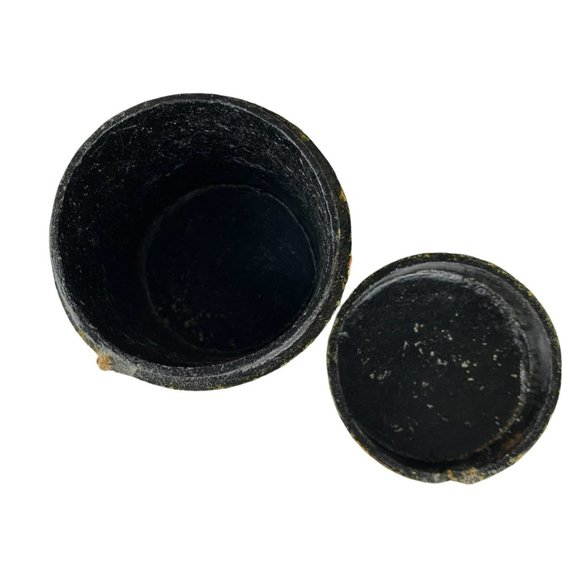 Vtg Paper Mache India Hand Painted Trinket Jewelry Box Deer Woodland Animals - Picture 9 of 9